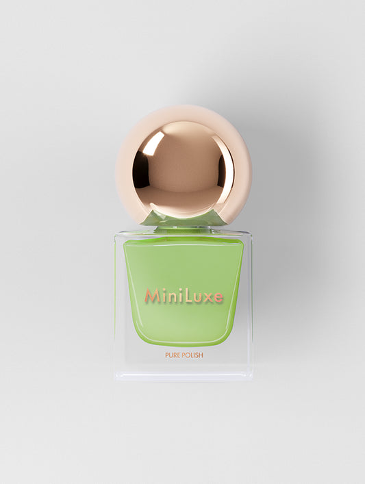 MiniLuxe Pure Polish Calla Lily lime green bottle