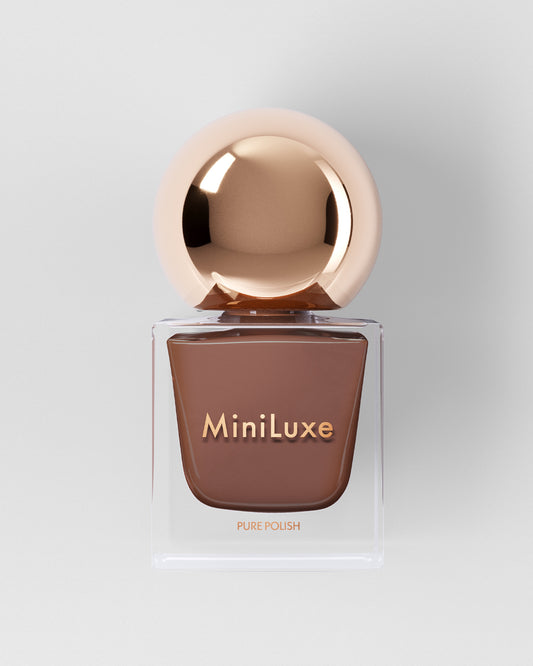 MiniLuxe Pure Polish Clay brown bottle
