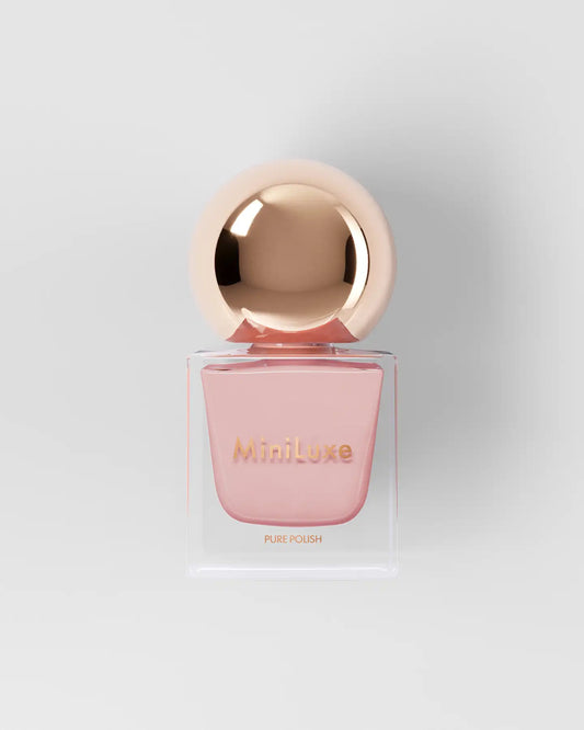 MiniLuxe Pure Polish Cotton Candy pink bottle