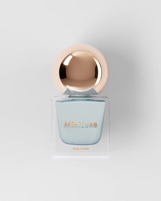 MiniLuxe clean nail polish Fresh blue bottle